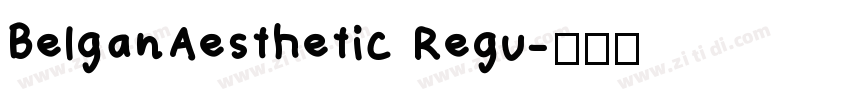 BelganAesthetic Regu字体转换